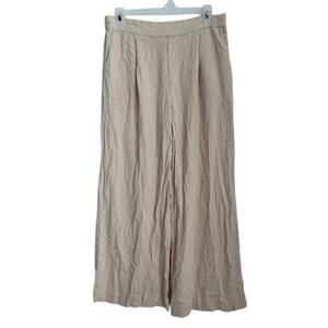 Womens Good Luck Gem Cream Pleated Pull On Pant Size XL